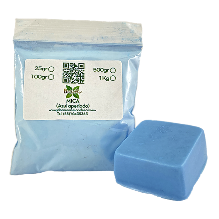 Mica Azul Aperlado
