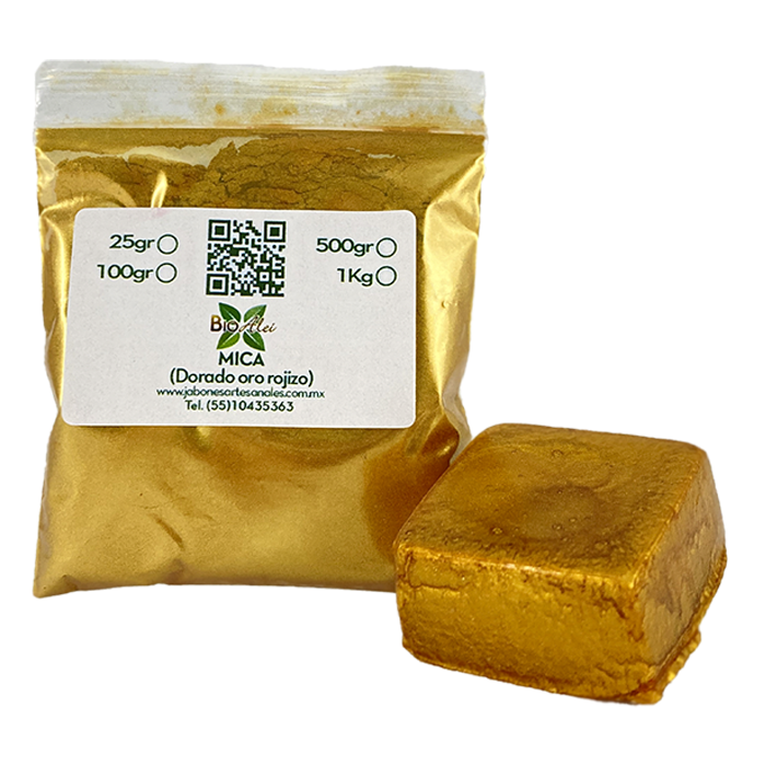 Mica Dorado Oro Rojizo