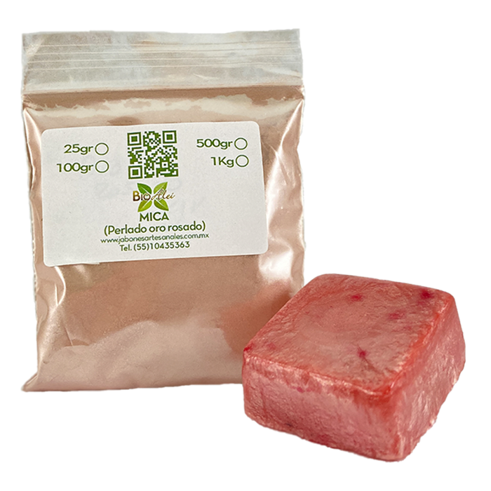 Mica Perlado Oro Rosado