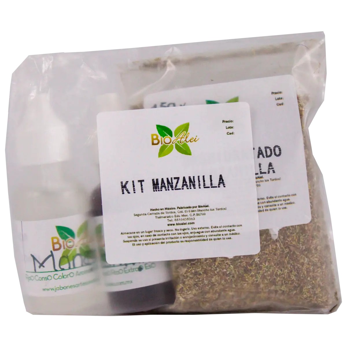 Kit 2 (Extracto, Aroma y Exfoliante de Manzanilla)