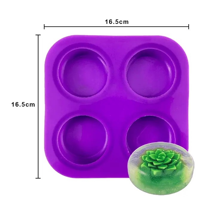 Molde Silicón 4 Círculos