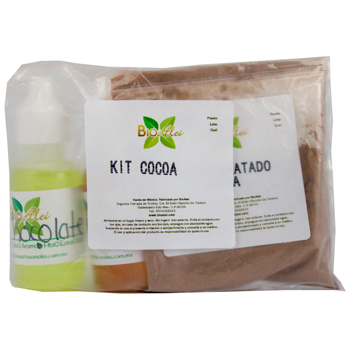 Kit 12 (Extracto Cacao , Aroma Chocolate y Exfoliante de Cocoa)
