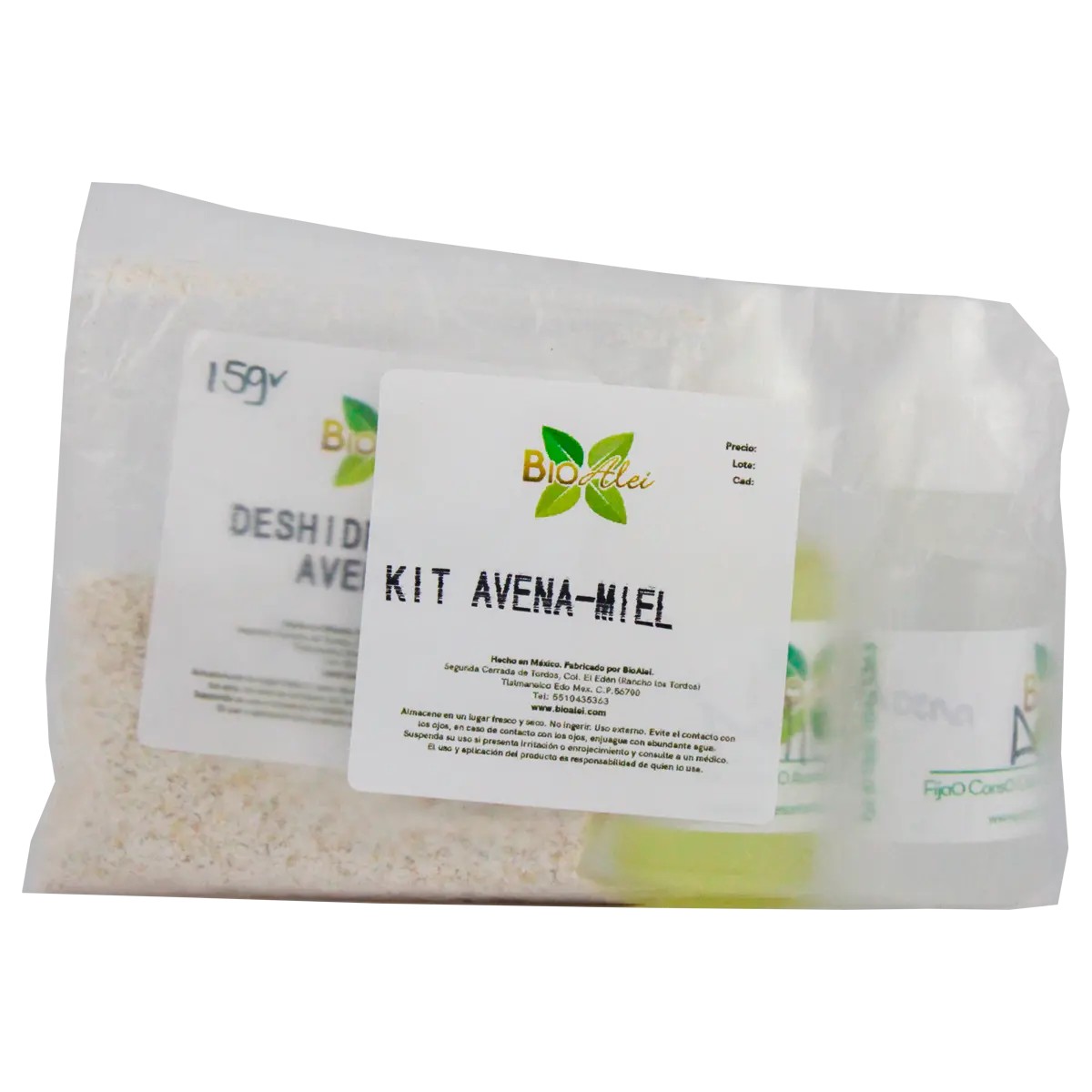 Kit 9 (Extracto, Aroma y Exfoliante de Avena con Aroma de Miel)