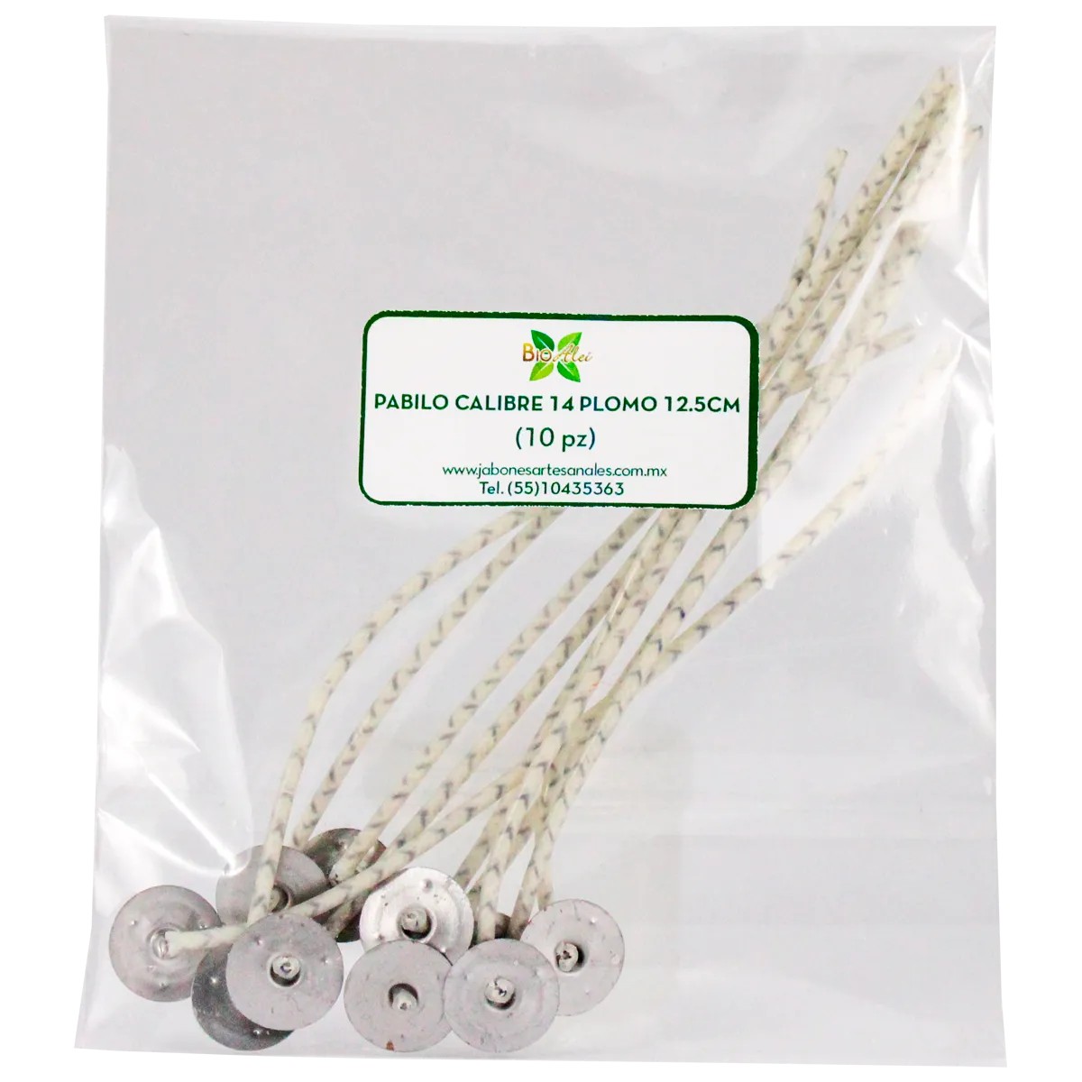 Pabilo de Plomo Calibre 14 de 12.5cm (10pza)