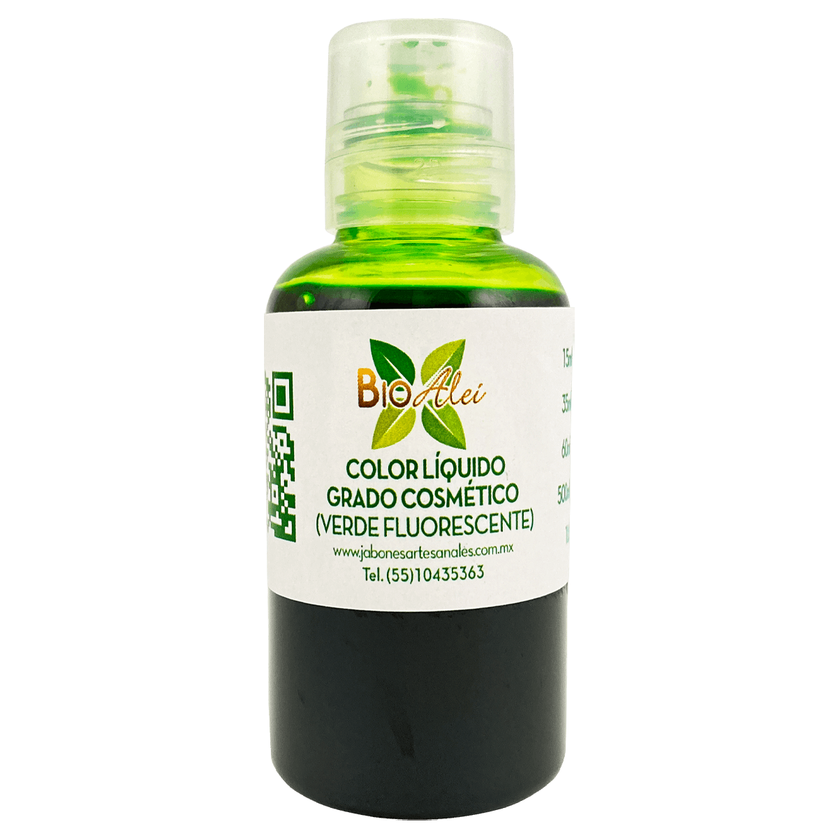 Color Líquido Grado Cosmético Verde Fluorescente